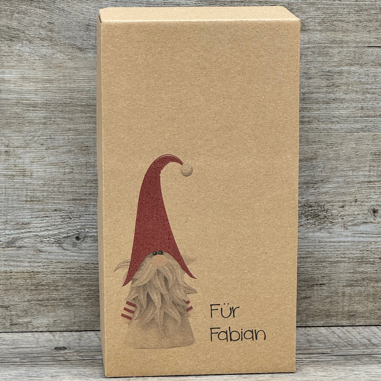 Geschenkverpackung Weihnachten 21 x 11 x 5cm, personalisiert