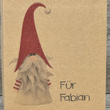 Geschenkverpackung Weihnachten 21 x 11 x 5cm, personalisiert