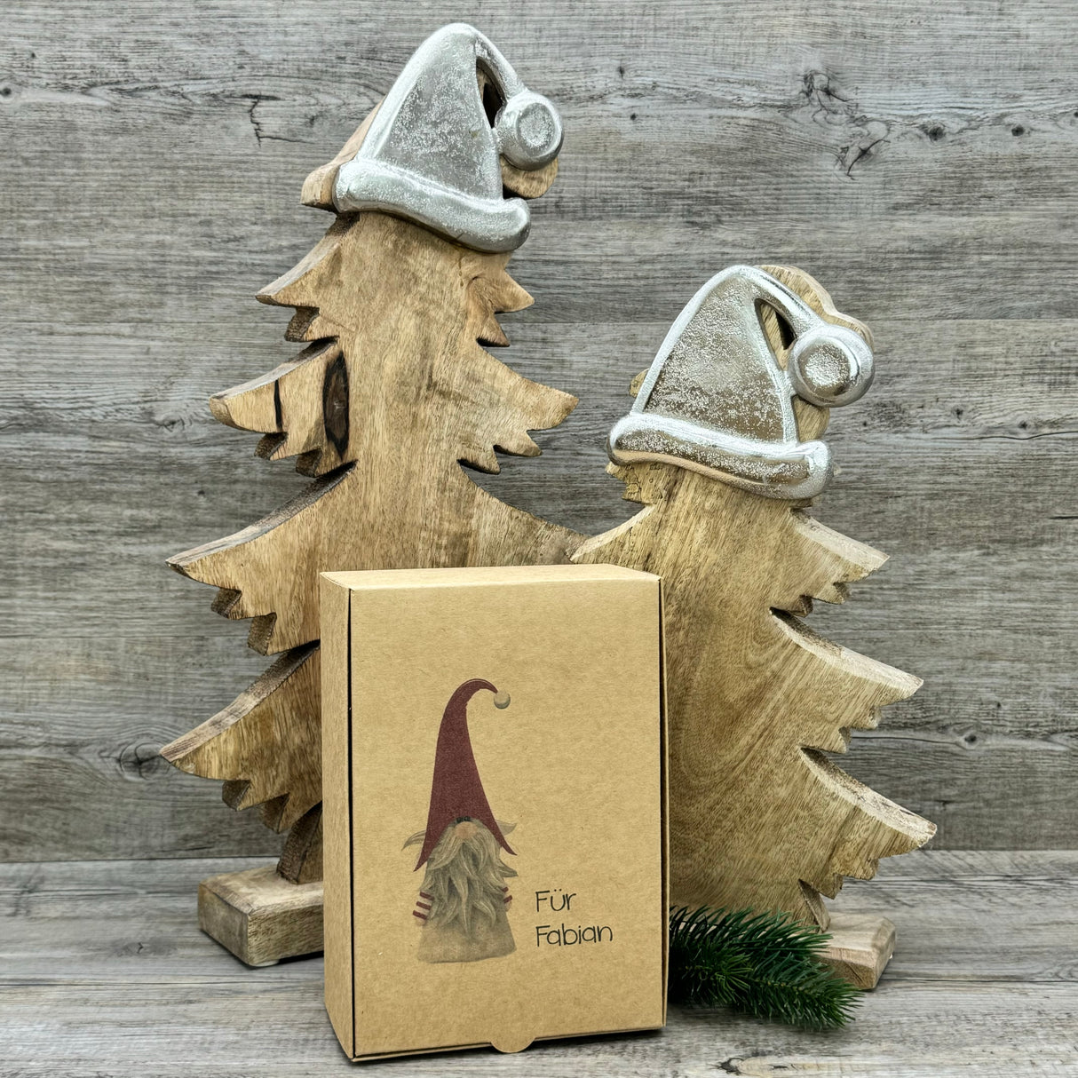Geschenkverpackung Weihnachten 20 x 14 x 8cm, personalisiert