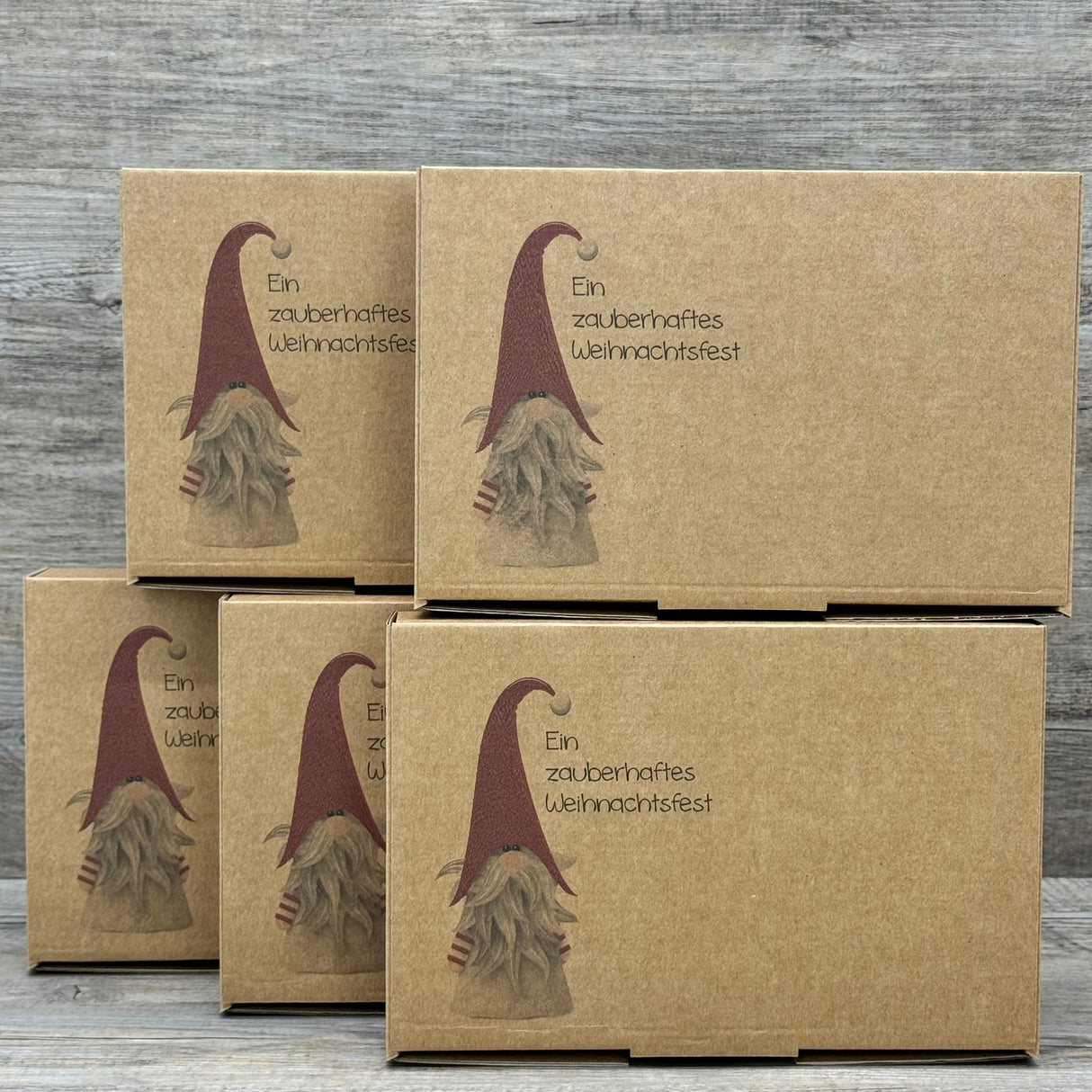 Geschenkverpackung Weihnachten 23 x 16 x 5cm, 5 Stück