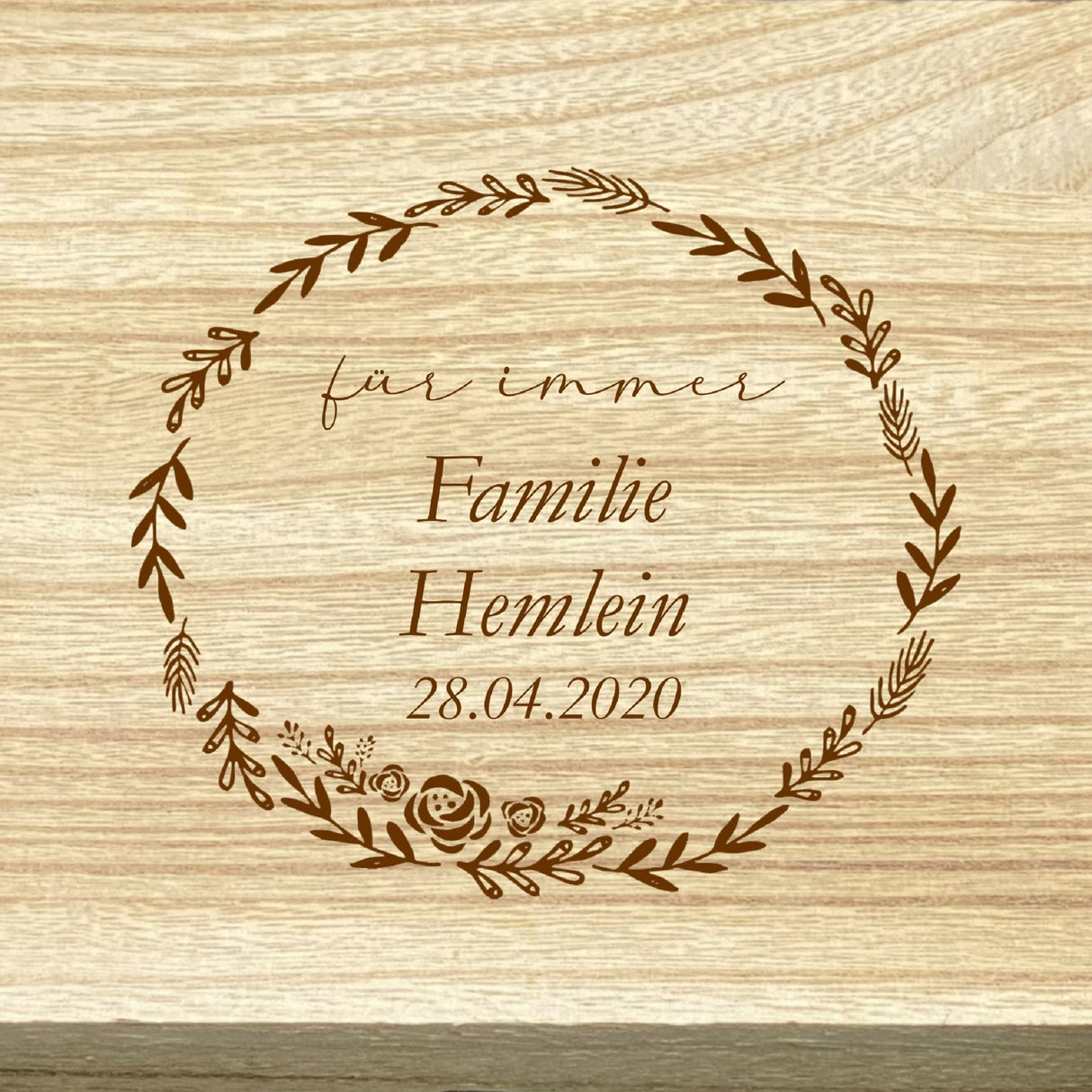 Personalisierte Weinkiste zur Hochzeit, Hochzeitstag & Jubiläum