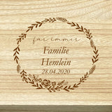 Personalisierte Weinkiste zur Hochzeit, Hochzeitstag & Jubiläum