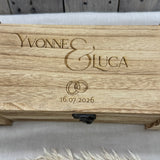 Personalisierte Weinkiste zur Hochzeit, Hochzeitstag & Jubiläum