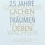 Wooden Block - 25 Jahre Gemeinsam, personalisierbar