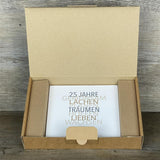 Wooden Block - 25 Jahre Gemeinsam, personalisierbar