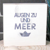 Wooden Block - Augen zu und Meer