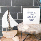 Wooden Block - Augen zu und Meer