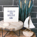 Wooden Block - Augen zu und Meer