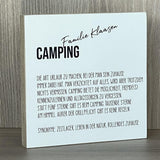 Wooden Block - Camping