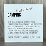Wooden Block - Camping