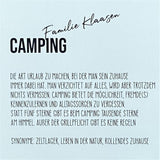 Wooden Block - Camping