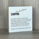Wooden Block - Camping