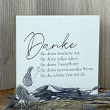 Wooden Block - Danke