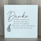 Wooden Block - Danke