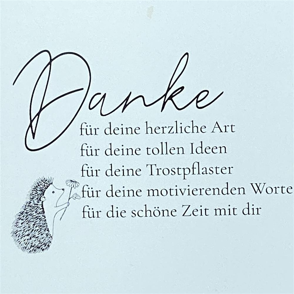 Wooden Block - Danke