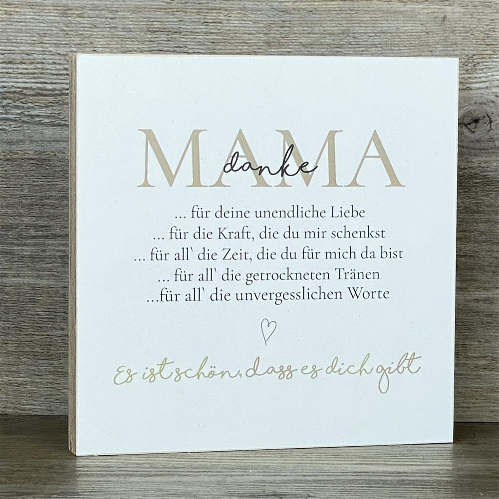 Wooden Block - Danke Mama