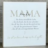 Wooden Block - Danke Mama