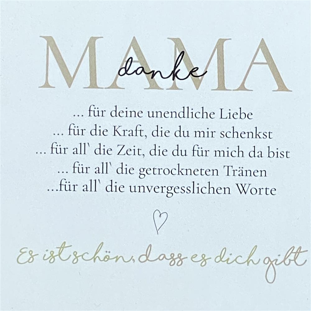 Wooden Block - Danke Mama