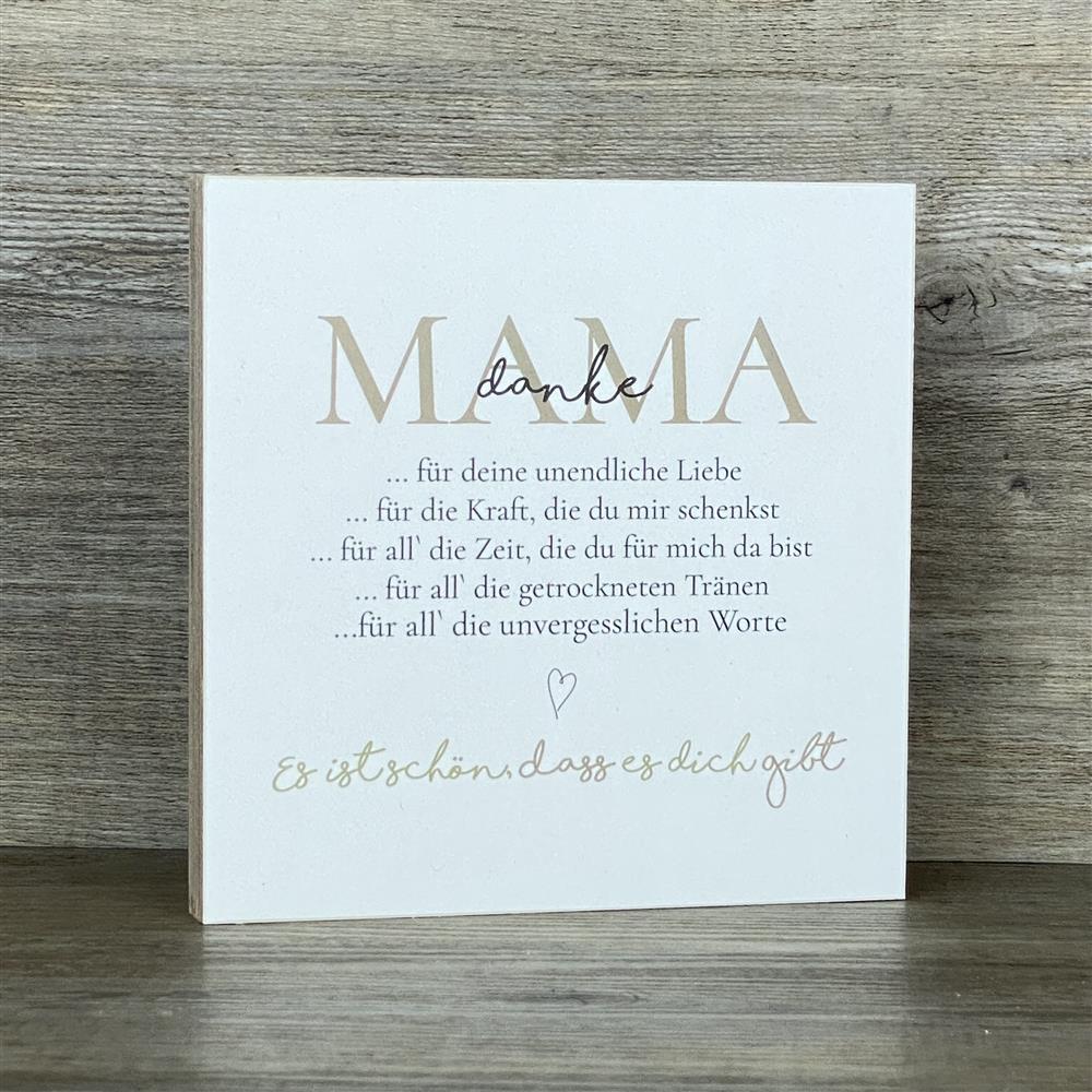 Wooden Block - Danke Mama