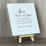 Wooden Block - Danke Mama und Papa