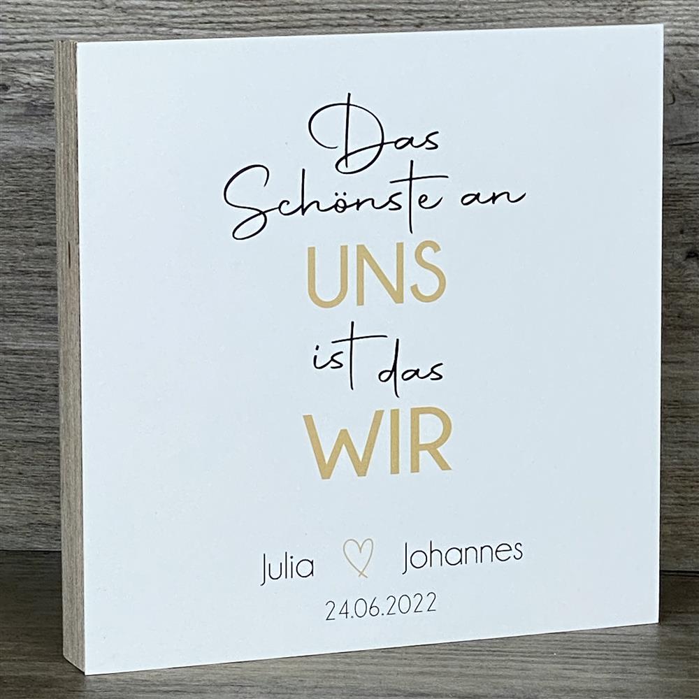 Wooden Block - Das Schönste an uns