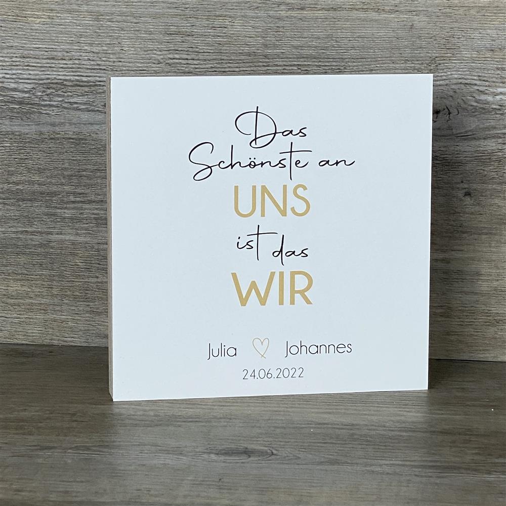 Wooden Block - Das Schönste an uns