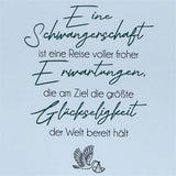 Wooden Block - Eine Schwangerschaft ist eine Reise