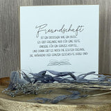 Wooden Block - Freundschaft ist wie ein Buch