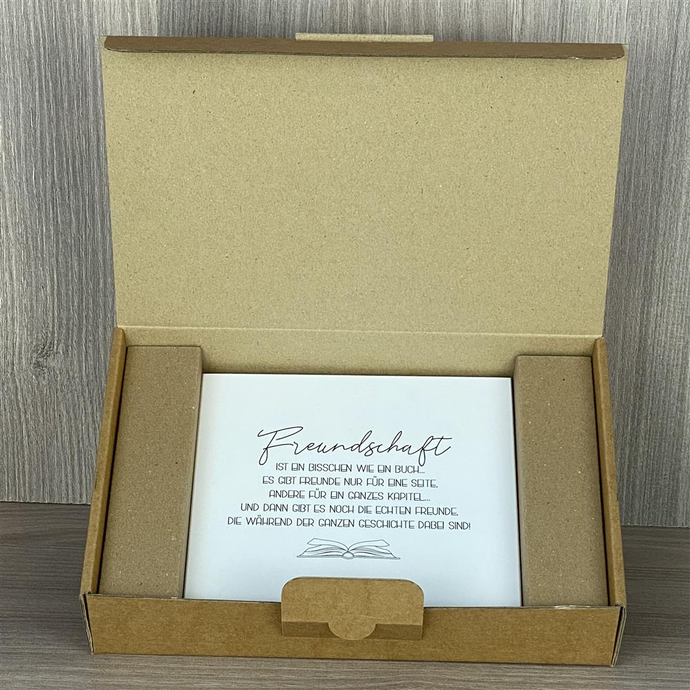 Wooden Block - Freundschaft ist wie ein Buch