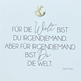 Wooden Block - Für die Welt mit Goldprägung