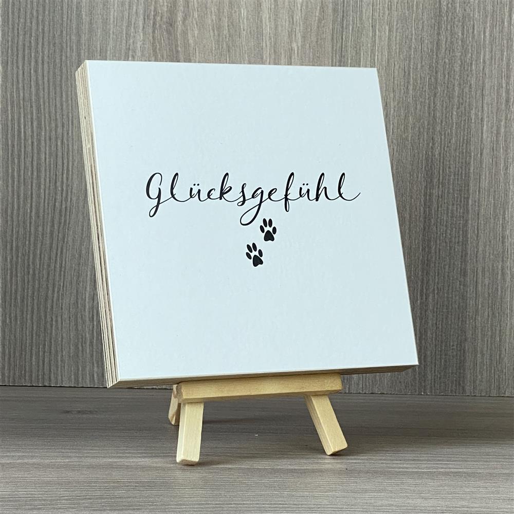 Wooden Block - Glücksgefühl