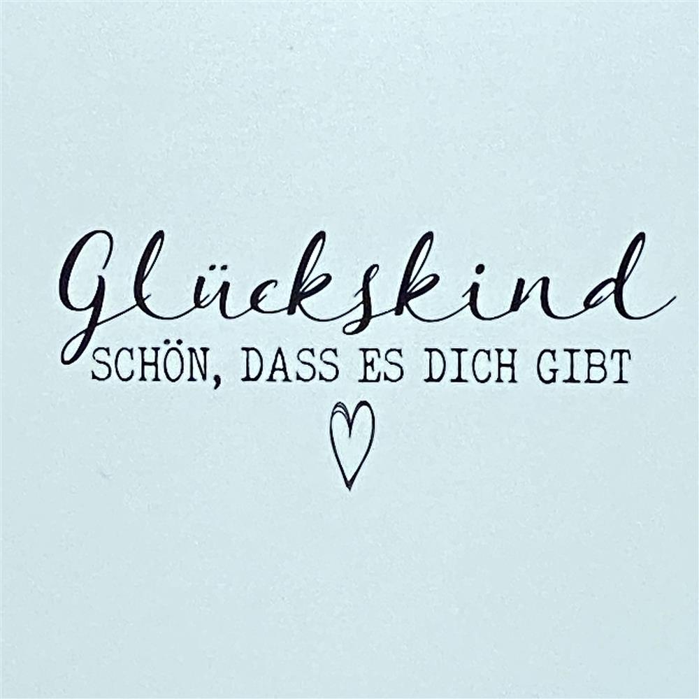 Wooden Block - Glückskind - Schön, dass es dich gibt