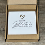 Wooden Block - Goldstück mit Goldprägung