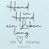 Wooden Block - Hand in Hand