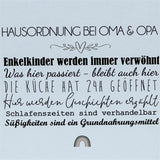 Wooden Block - Hausordnung bei Oma & Opa
