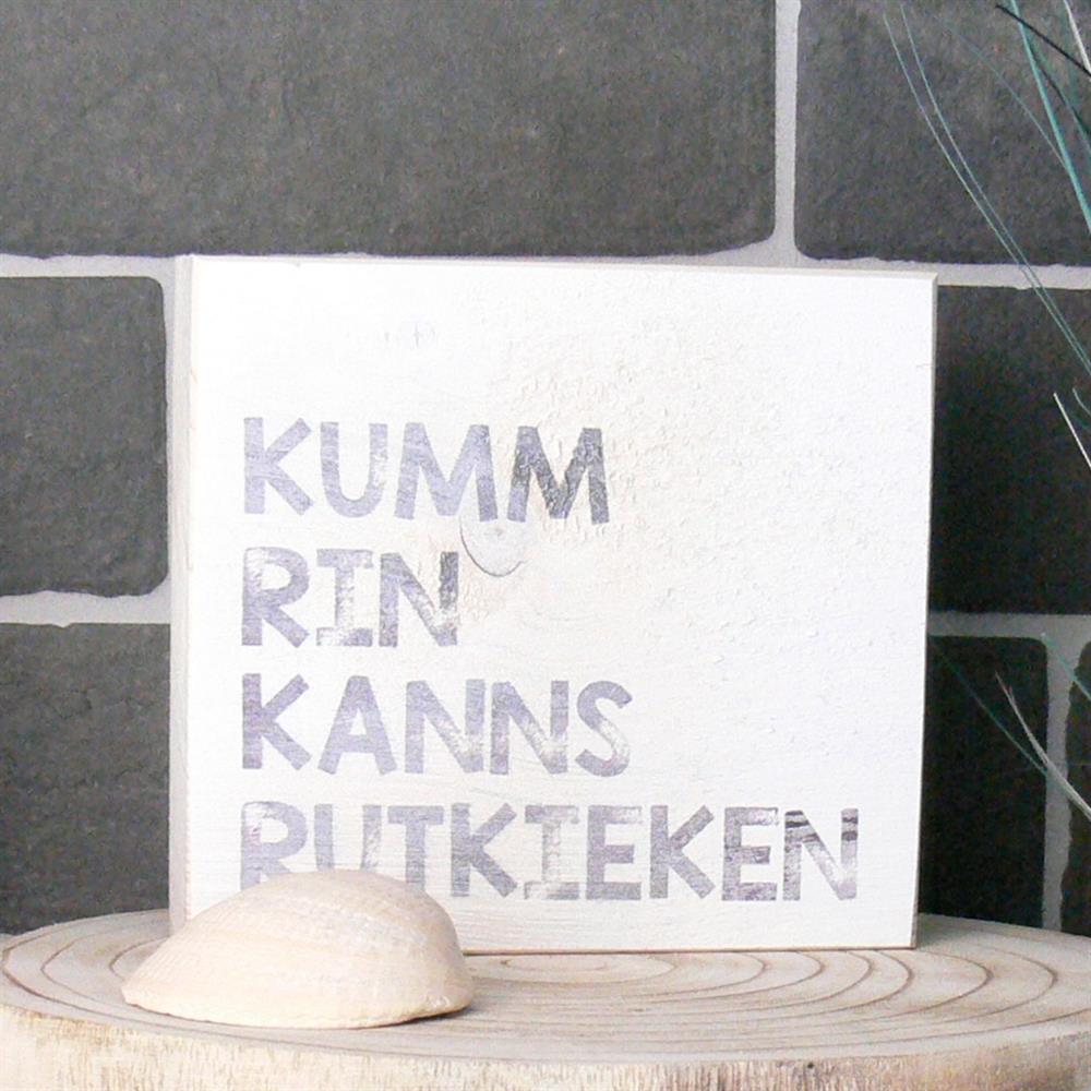 Wooden Block - Kumm rin kanns ruitkieken