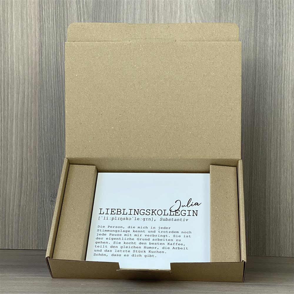 Wooden Block - Lieblingskollegin, personalisierbar