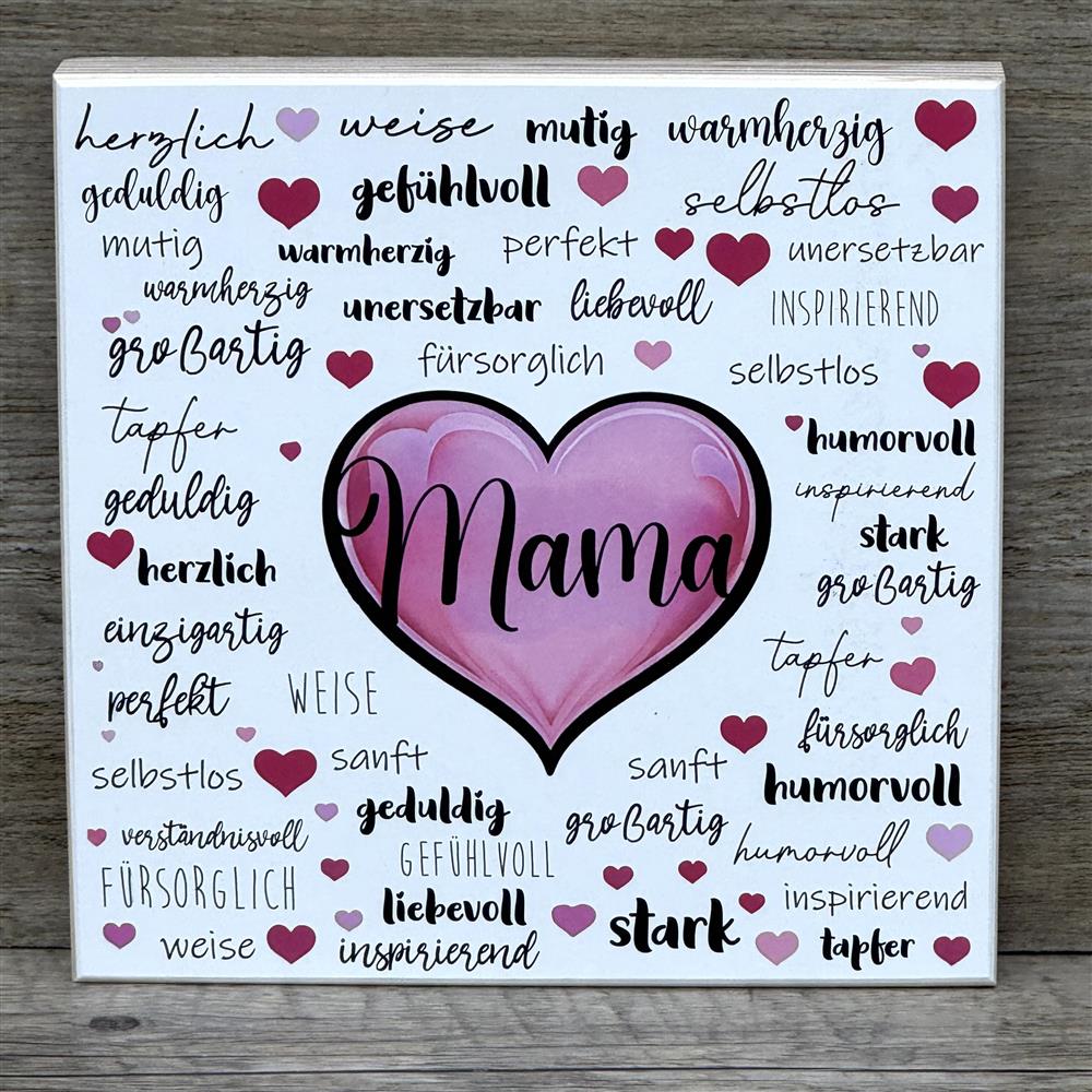 Wooden Block - Mama