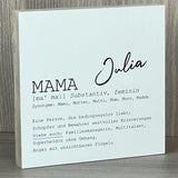 Wooden Block - Mama, personalisierbar