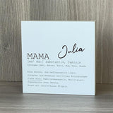 Wooden Block - Mama, personalisierbar