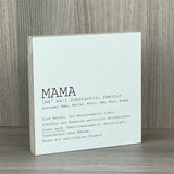 Wooden Block - Mama, personalisierbar