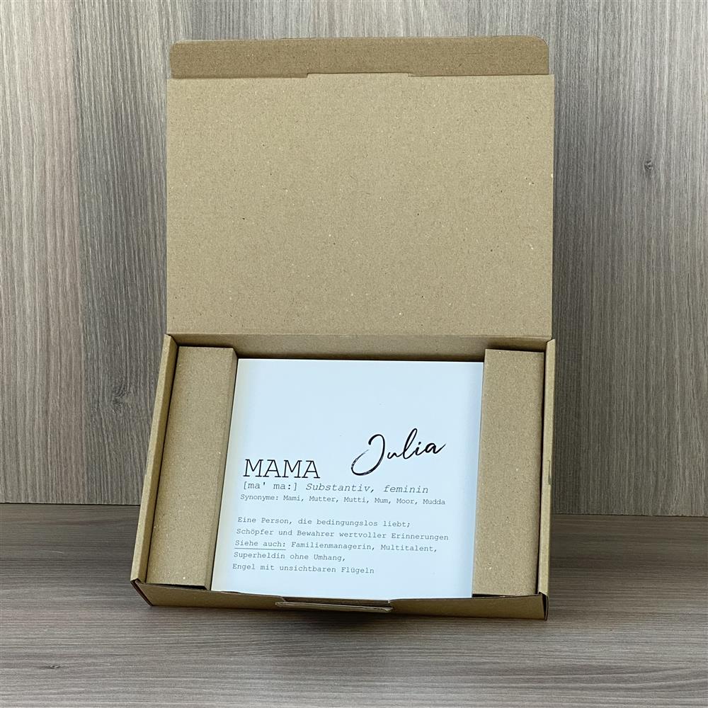 Wooden Block - Mama, personalisierbar