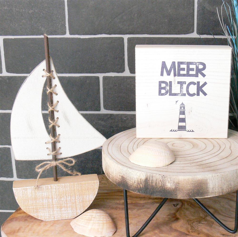 Wooden Block - Meerblick