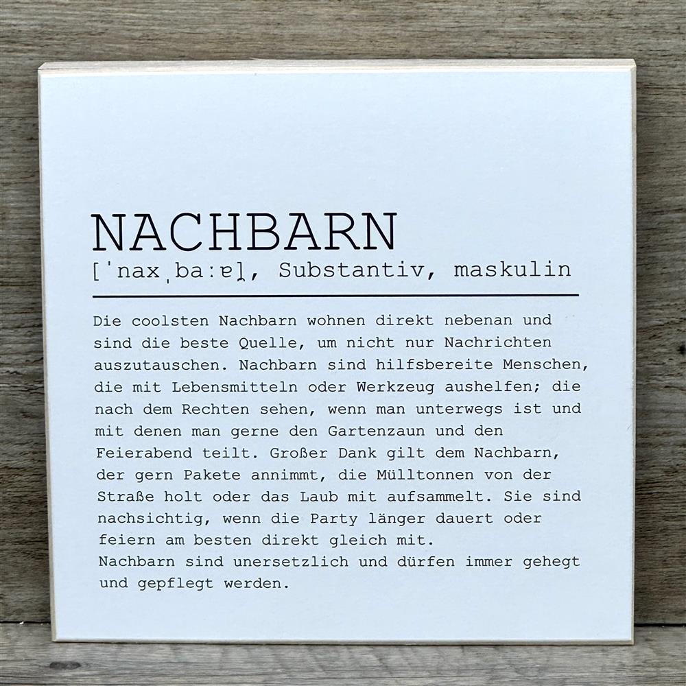Wooden Block - Nachbarn