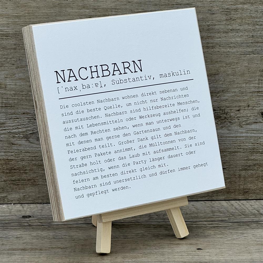 Wooden Block - Nachbarn