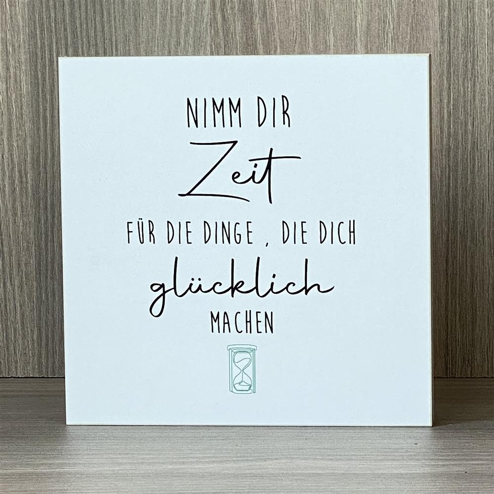 Wooden Block - Nimm dir Zeit für die Dinge