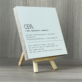 Wooden Block - Opa, personalisierbar
