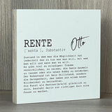 Wooden Block - Rente Wunschname