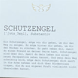Wooden Block - Schutzengel mit Goldprägung