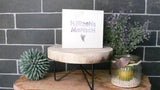 Wooden Block Shabby Herzensmensch